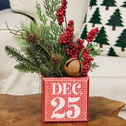 Wooden Dec. 25 Letter Box