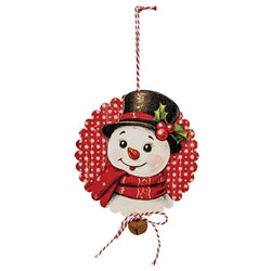 Nostalgic Christmas Friends Wooden Jingle Ornament - 3 Asstd.