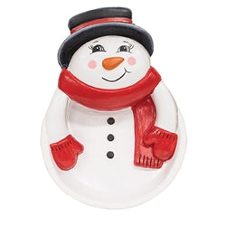 Nostalgic Resin Snowman Trinket Dish
