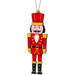 Layered Wooden Nutcracker Ornament - 3 Asstd.
