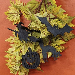 Spooky Halloween Silhouette Ornament - 4 Asstd.