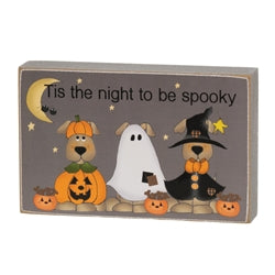Happy-Howl-O-Ween Rectangle Dog Block - 3 Asstd.