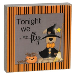 Let's Get Spooky Dog 4" Square Block - 3 Asstd.