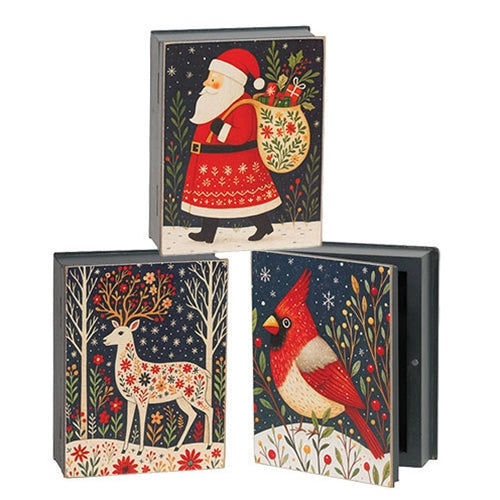 Nordic Winter Night Book Box - 3 Asstd.