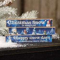Midnight Snowmen Mini Stick - 3 Asstd.