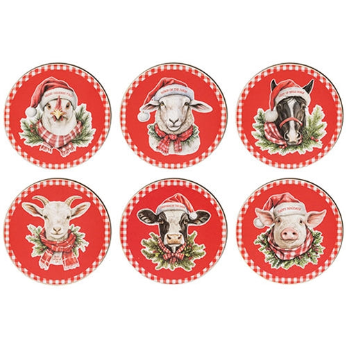 Down on the Farm Round Magnet - 6 Asstd.