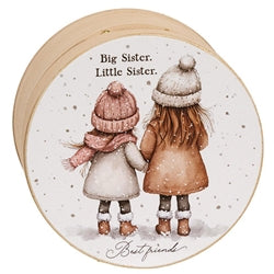 Sister of My Soul Round Wooden Hinged Box - 3 Asstd.