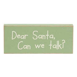 Dear Santa Rectangle Block - 3 Asstd.
