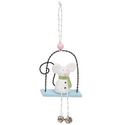 Pastel Sugar Plum Mouse Ornament - 3 Asstd.