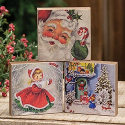 Vintage Wonderland 4" Square Block - 3 Asstd.