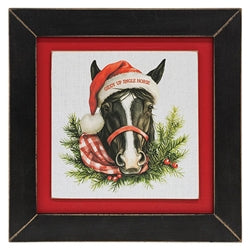 Happy Hogidays Framed Print - 9" sq. - 3 Asstd.