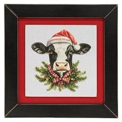 Happy Hogidays Framed Print - 9" sq. - 3 Asstd.