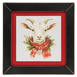 Merry Chickmas Framed Print - 9" sq. - 3 Asstd.