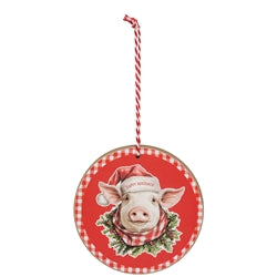 Down on the Farm Round Ornament - 6 Asstd.
