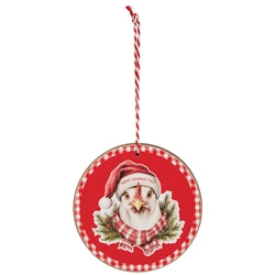 Down on the Farm Round Ornament - 6 Asstd.