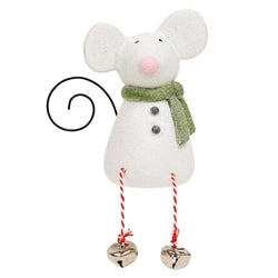 Holly Jolly Sugar Plum Jingle Leg Resin Mouse - 3 Asstd.