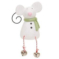 Holly Jolly Sugar Plum Jingle Leg Resin Mouse - 3 Asstd.