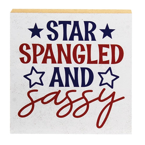 Star Spangled and Sassy Block - 6" Sq.