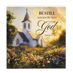 Be Still and Know Block - 6" Sq.