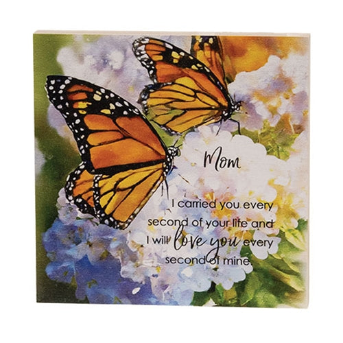 Mom I Carried You Butterfly Block - 6"