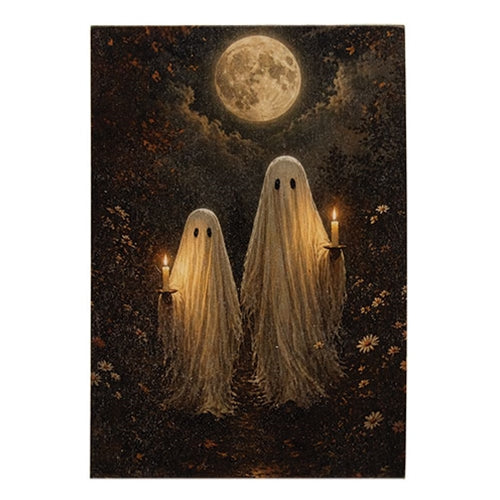 Midnight Ghost Duo Block - 5.5"x8"