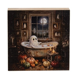 Spooky Friends Night Out Block - 3" Sq. - 3 Asstd.