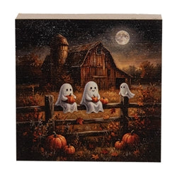 Spooky Friends Night Out Block - 3" Sq. - 3 Asstd.