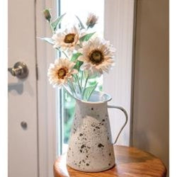 Distressed White Pitcher