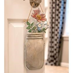 *Floral Jar Metal Hanging Sign