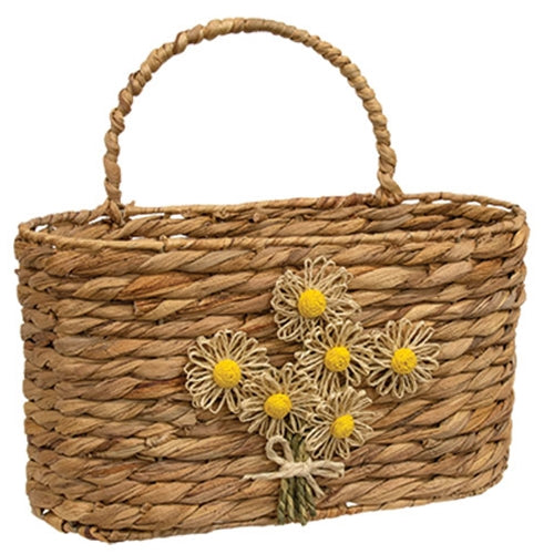 Cottage Bloom Floral Wall Basket