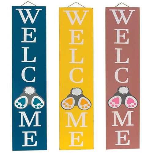 Bunny Bum Welcome Sign 3 Asstd.