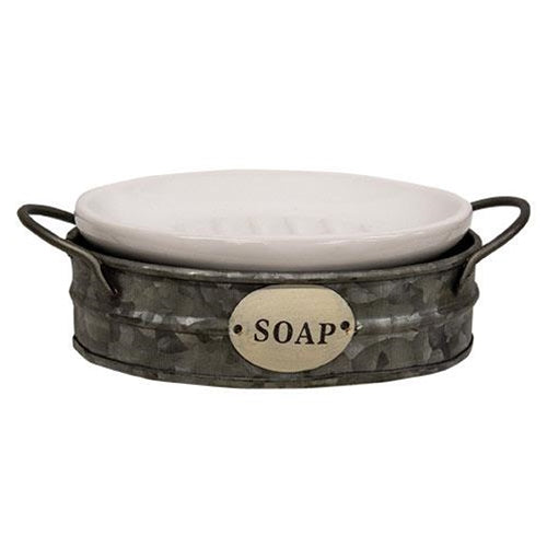 Galvanized Wash Bin Soap Dish