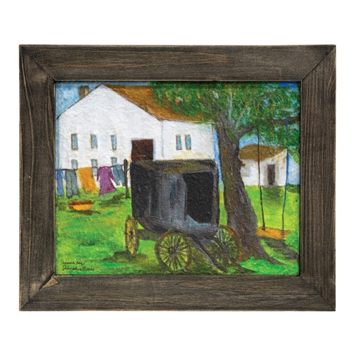 Summer Day Textured Framed Print - 10x8