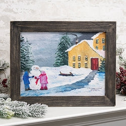 A Winter's Evening Textured Framed Print - 12x9