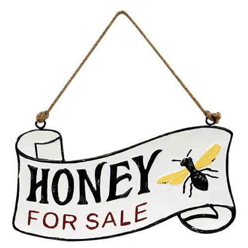 Honey For Sale Vintage Metal Hanger