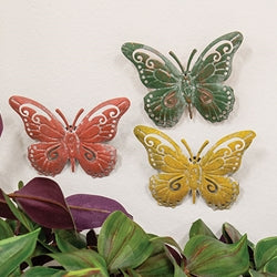 Distressed Metal Wall Butterfly - 4.5" x 3.5" - 3 Asstd.
