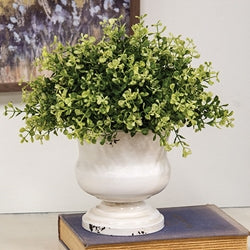 Distressed White Urn