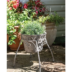 Metal Garden Chair Planter