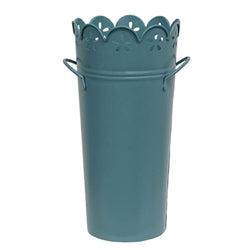 Metal Scalloped Flower Edge Planter - 3 Asstd.