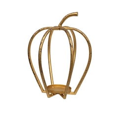 3/Set - Distressed Golden Pumpkin Open Air Lanterns