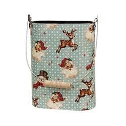 2/Set - Nostalgic Santa Oval Metal Buckets