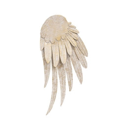 2/Set - Distressed White Metal Angel Wings - 20.5"H