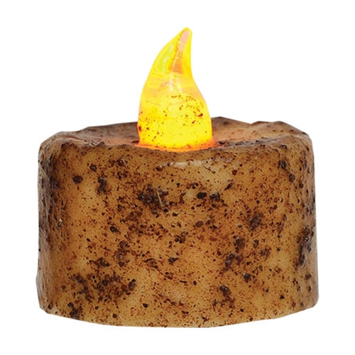 Burnt Ivory Timer Tealight