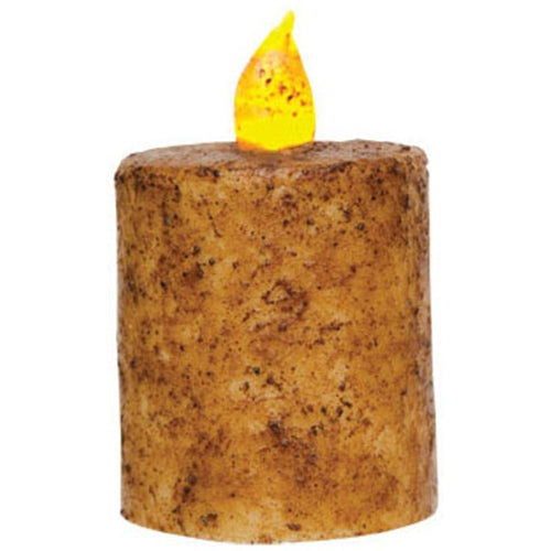 Burnt Ivory Timer Pillar 2.5"