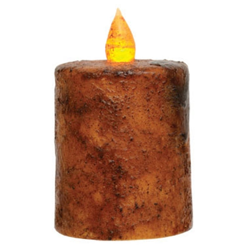 Burnt Mustard Timer Pillar 2.5"