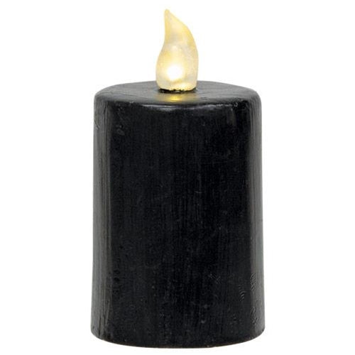 Black Gloss Pillar Candle 2.25" x 4"