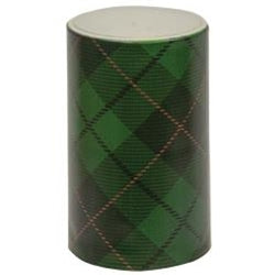 Green Plaid Timer Pillar 3" x 5"