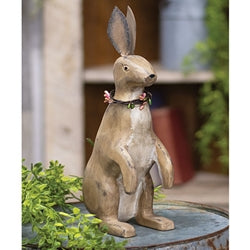 Antiqued Wooden Bunny