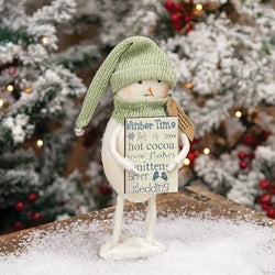 Sprinkles Winter Time Standing Snowman w/Sign