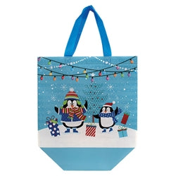 Eco-Friendly Reusable Winter Tote Bag - 4 Asstd.